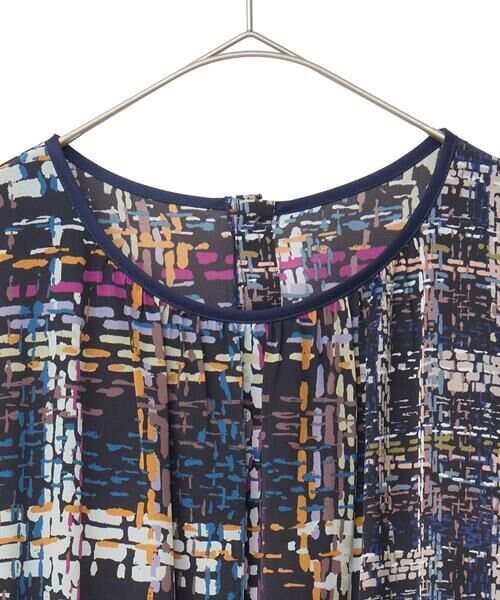 HIROKO BIS / ヒロコビス ロング・マキシ丈ワンピース | ウエストギャザーチェックプリントワンピース /洗濯機で洗える | 詳細17