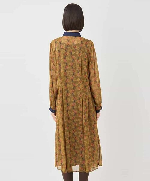 HIROKO BIS / ヒロコビス ロング・マキシ丈ワンピース | ボタニカルプリント楊柳ワンピース /洗える | 詳細2