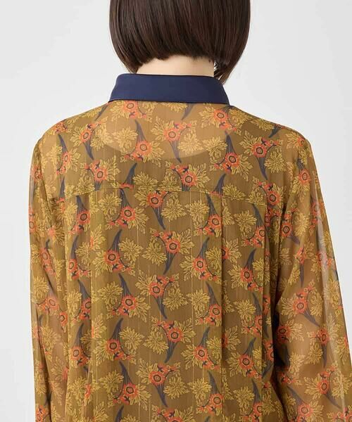 HIROKO BIS / ヒロコビス ロング・マキシ丈ワンピース | ボタニカルプリント楊柳ワンピース /洗える | 詳細4