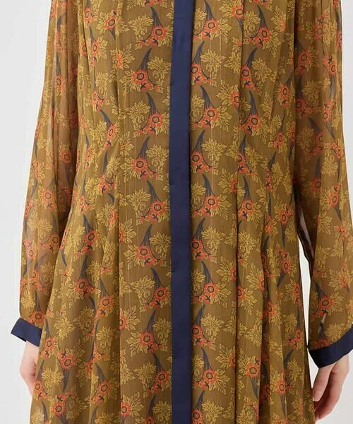 HIROKO BIS / ヒロコビス ロング・マキシ丈ワンピース | ボタニカルプリント楊柳ワンピース /洗える | 詳細7