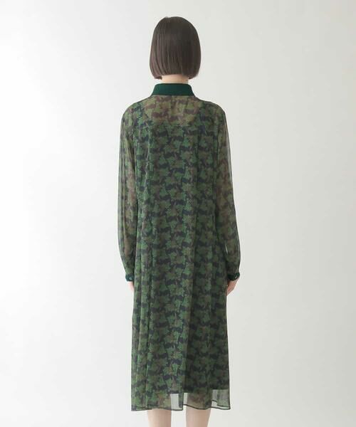 HIROKO BIS / ヒロコビス ロング・マキシ丈ワンピース | ボタニカルプリント楊柳ワンピース /洗える | 詳細24