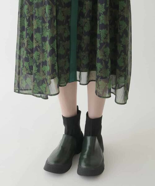 HIROKO BIS / ヒロコビス ロング・マキシ丈ワンピース | ボタニカルプリント楊柳ワンピース /洗える | 詳細28