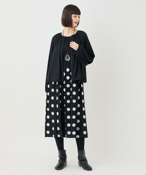 HIROKO BIS / ヒロコビス ロング・マキシ丈ワンピース | ドット柄カットジャカードワンピース | 詳細13