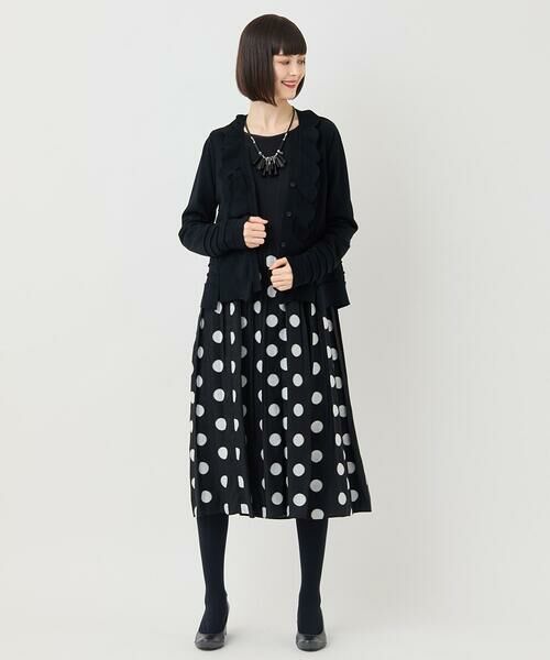 HIROKO BIS / ヒロコビス ロング・マキシ丈ワンピース | ドット柄カットジャカードワンピース | 詳細14