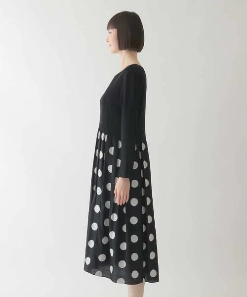 HIROKO BIS / ヒロコビス ロング・マキシ丈ワンピース | ドット柄カットジャカードワンピース | 詳細2