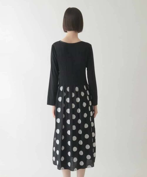 HIROKO BIS / ヒロコビス ロング・マキシ丈ワンピース | ドット柄カットジャカードワンピース | 詳細3