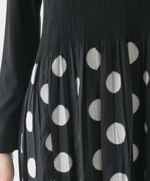 HIROKO BIS / ヒロコビス ロング・マキシ丈ワンピース | ドット柄カットジャカードワンピース | 詳細8