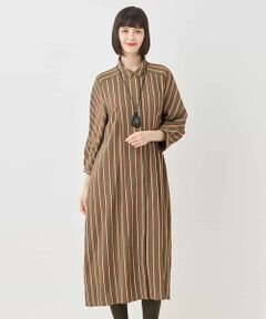 HIROKO BIS / ヒロコビス ロング・マキシ丈ワンピース | ストライプシャツワンピース