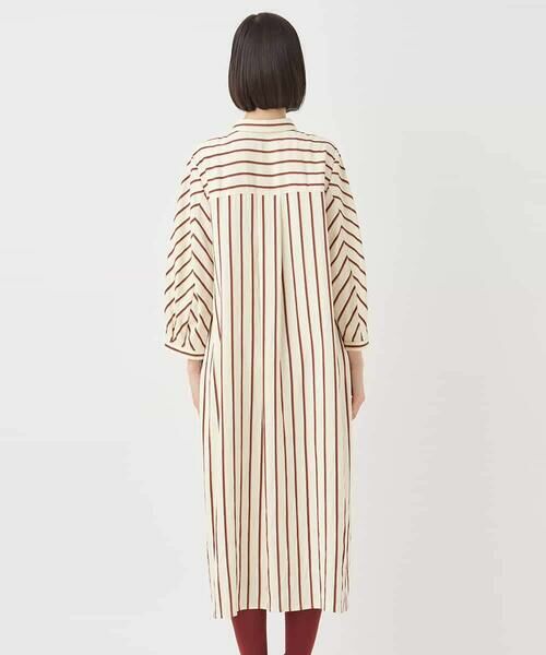 HIROKO BIS / ヒロコビス ロング・マキシ丈ワンピース | ストライプシャツワンピース | 詳細2