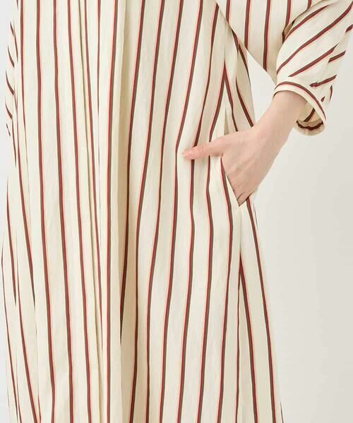 HIROKO BIS / ヒロコビス ロング・マキシ丈ワンピース | ストライプシャツワンピース | 詳細7