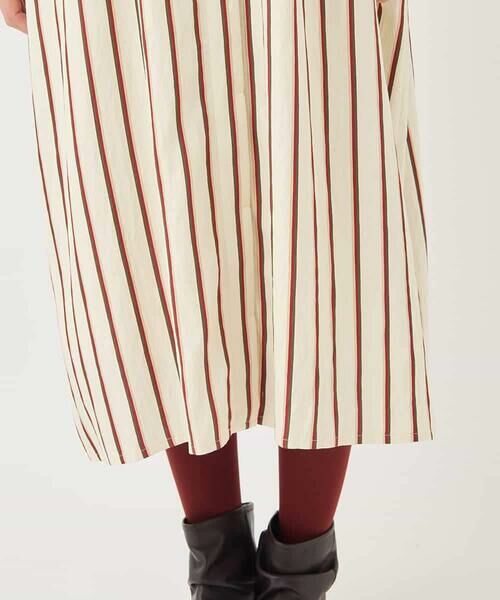 HIROKO BIS / ヒロコビス ロング・マキシ丈ワンピース | ストライプシャツワンピース | 詳細8