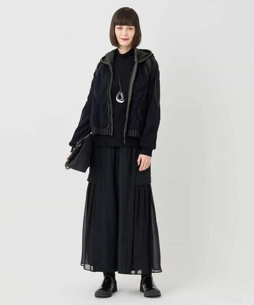 HIROKO BIS / ヒロコビス ニット・セーター | ジャカードニットブルゾン | 詳細16