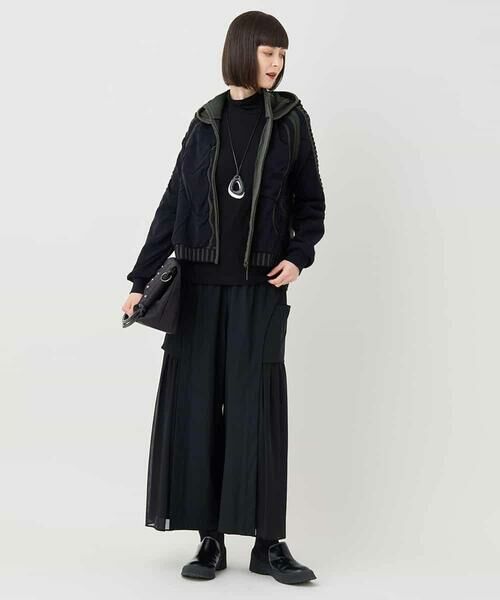 HIROKO BIS / ヒロコビス ニット・セーター | ジャカードニットブルゾン | 詳細17