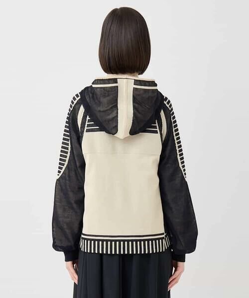 HIROKO BIS / ヒロコビス ニット・セーター | ジャカードニットブルゾン | 詳細2