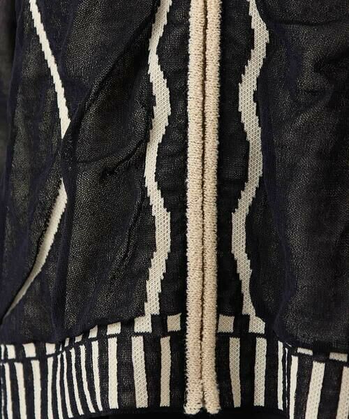 HIROKO BIS / ヒロコビス ニット・セーター | ジャカードニットブルゾン | 詳細9