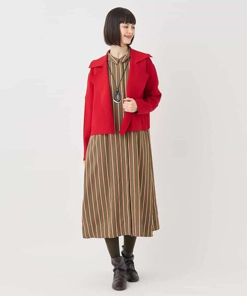 HIROKO BIS / ヒロコビス セットアップ | ミラノリブニットジャケット /洗える | 詳細10