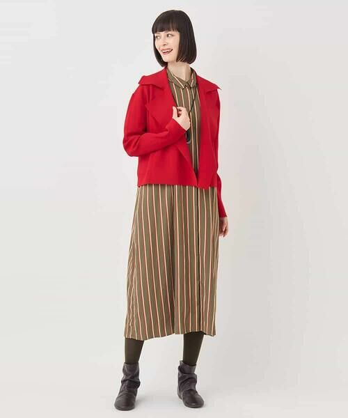 HIROKO BIS / ヒロコビス セットアップ | ミラノリブニットジャケット /洗える | 詳細11