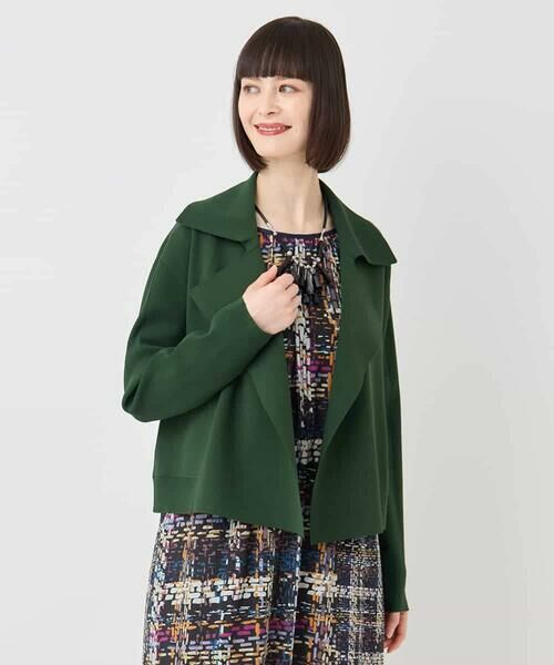 HIROKO BIS / ヒロコビス セットアップ | ミラノリブニットジャケット /洗える | 詳細14