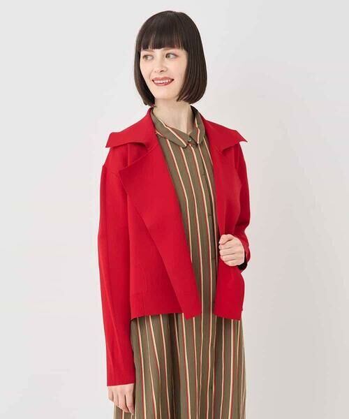 HIROKO BIS / ヒロコビス セットアップ | ミラノリブニットジャケット /洗える | 詳細9