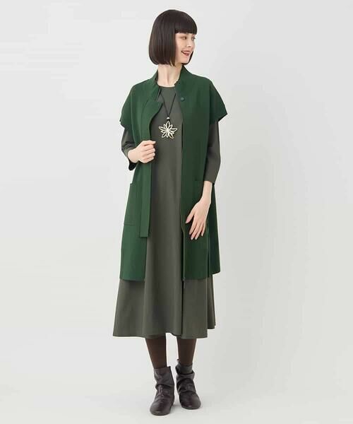 HIROKO BIS / ヒロコビス ベスト | ミラノリブニットベスト /洗える | 詳細11