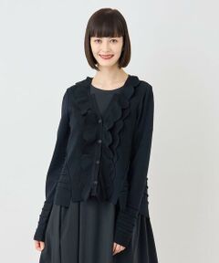 HIROKO BIS / ヒロコビス カーディガン・ボレロ | スカラップニットカーディガン