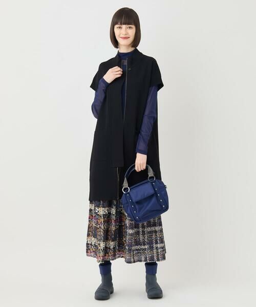 HIROKO BIS / ヒロコビス ロング・マキシ丈スカート | チェックプリントフレアスカート /洗濯機で洗える | 詳細11