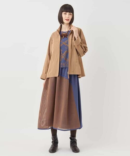 HIROKO BIS / ヒロコビス その他アウター | メモリータフタジップアップブルゾン /洗える | 詳細17