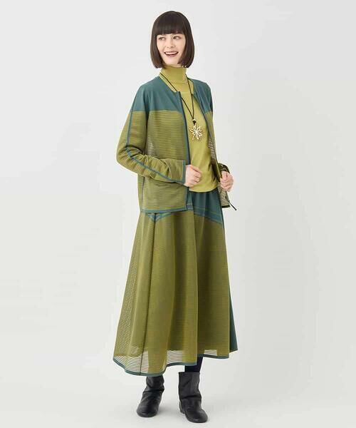 HIROKO BIS / ヒロコビス カーディガン・ボレロ | 配色ボーダーカーディガン /洗える | 詳細10