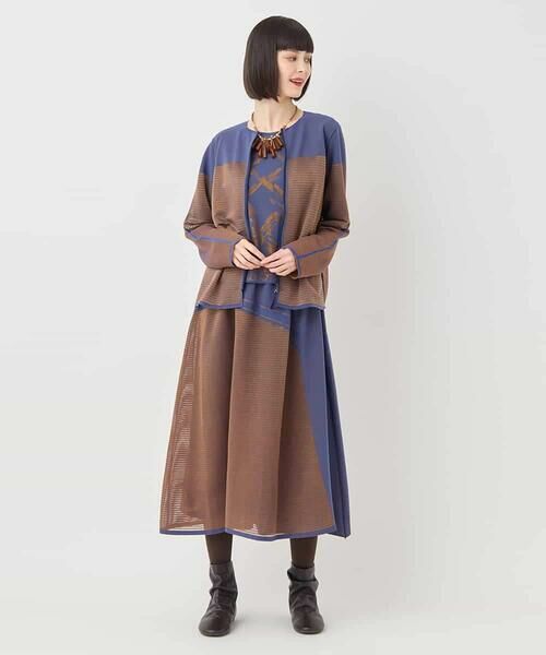 HIROKO BIS / ヒロコビス カーディガン・ボレロ | 配色ボーダーカーディガン /洗える | 詳細15
