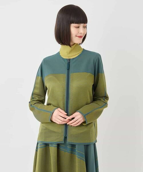 HIROKO BIS / ヒロコビス カーディガン・ボレロ | 配色ボーダーカーディガン /洗える | 詳細9