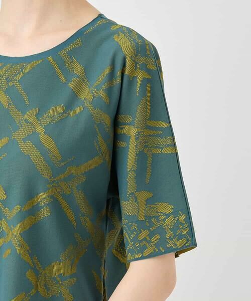 HIROKO BIS / ヒロコビス カットソー | 配色ジャカードプルオーバー /洗える | 詳細5