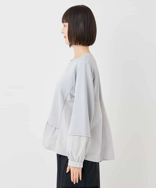 HIROKO BIS / ヒロコビス その他トップス | 異素材切り替えプルオーバー /洗える | 詳細1