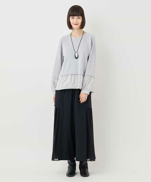 HIROKO BIS / ヒロコビス その他トップス | 異素材切り替えプルオーバー /洗える | 詳細10