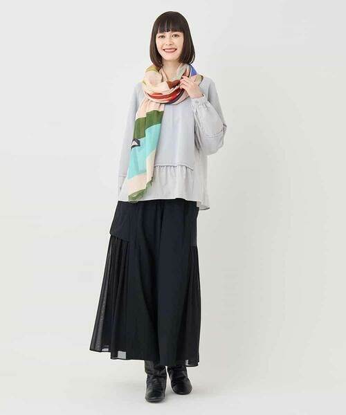 HIROKO BIS / ヒロコビス その他トップス | 異素材切り替えプルオーバー /洗える | 詳細12
