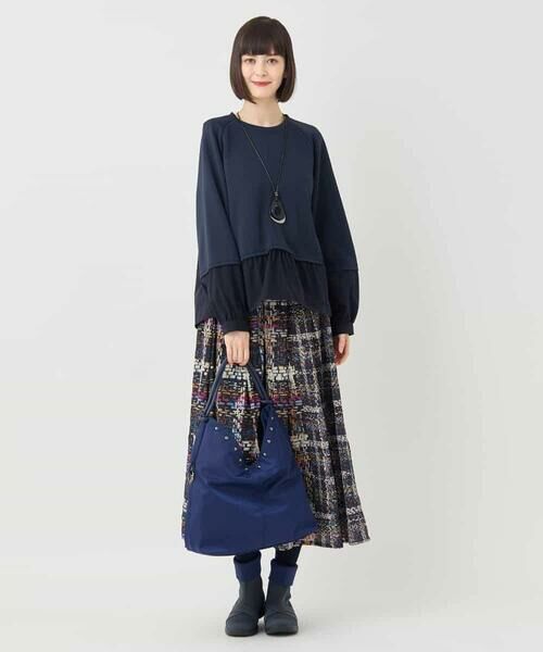 HIROKO BIS / ヒロコビス その他トップス | 異素材切り替えプルオーバー /洗える | 詳細15