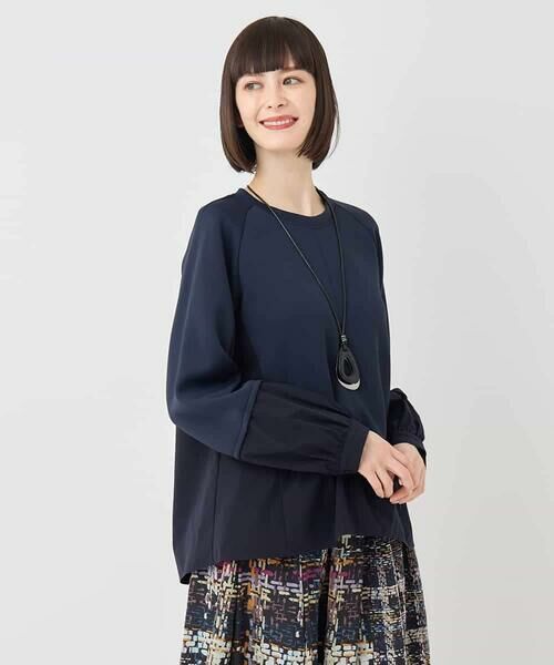 HIROKO BIS / ヒロコビス その他トップス | 異素材切り替えプルオーバー /洗える | 詳細17