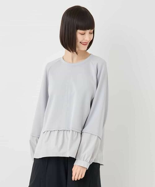 HIROKO BIS / ヒロコビス その他トップス | 異素材切り替えプルオーバー /洗える | 詳細9