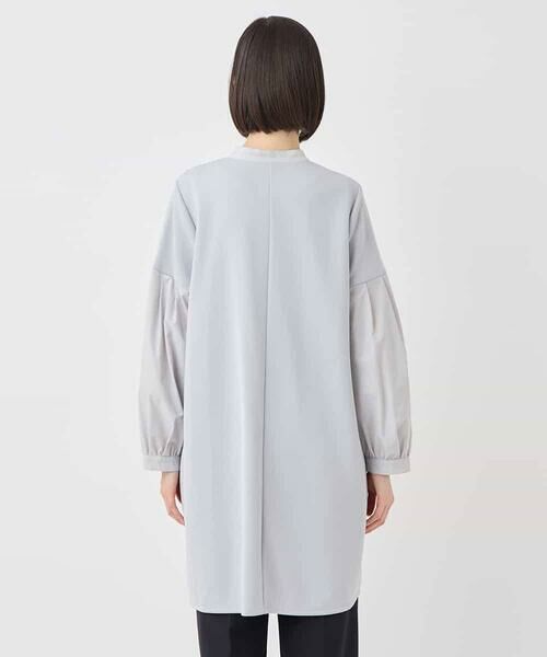HIROKO BIS / ヒロコビス チュニック | 異素材切り替えチュニック /洗える | 詳細2