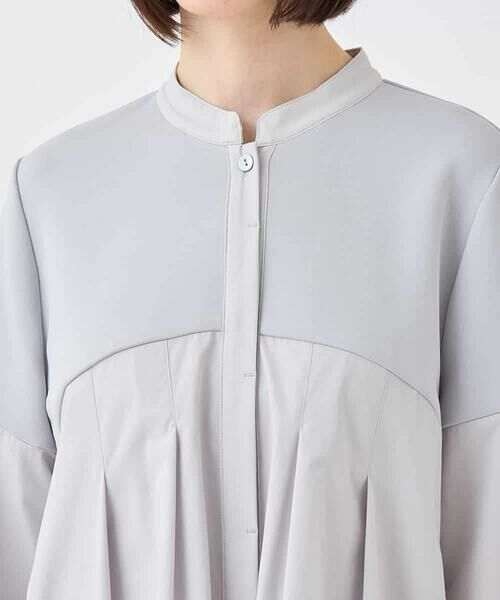 HIROKO BIS / ヒロコビス チュニック | 異素材切り替えチュニック /洗える | 詳細3
