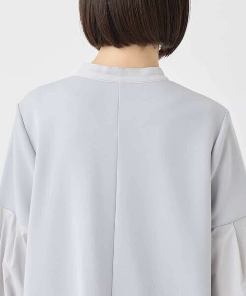 HIROKO BIS / ヒロコビス チュニック | 異素材切り替えチュニック /洗える | 詳細4