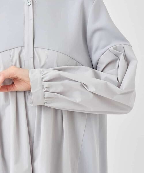 HIROKO BIS / ヒロコビス チュニック | 異素材切り替えチュニック /洗える | 詳細6