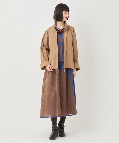 HIROKO BIS / ヒロコビス ロング・マキシ丈スカート | 配色ボーダースカート /洗える | 詳細10