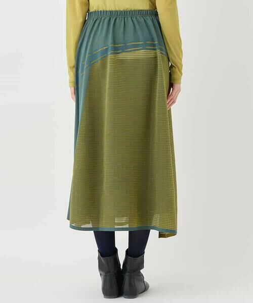HIROKO BIS / ヒロコビス ロング・マキシ丈スカート | 配色ボーダースカート /洗える | 詳細2