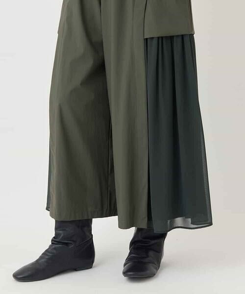 HIROKO BIS / ヒロコビス その他パンツ | ナイロンフレアパンツ /洗える | 詳細5