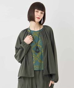 HIROKO BIS / ヒロコビス その他アウター | ギャザーショートジャケット /洗える