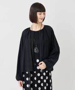 HIROKO BIS / ヒロコビス その他アウター | ギャザーショートジャケット /洗える