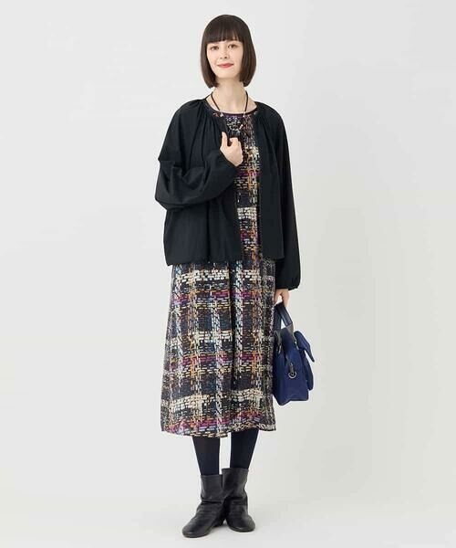 HIROKO BIS / ヒロコビス その他アウター | ギャザーショートジャケット /洗える | 詳細12