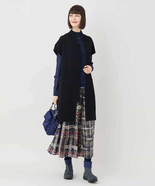 HIROKO BIS / ヒロコビス カットソー | ハイネックシアープルオーバー /洗濯機で洗える | 詳細10