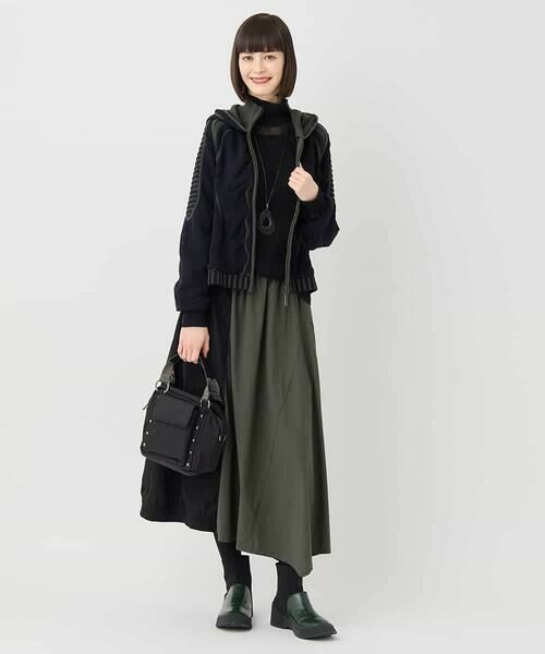 HIROKO BIS / ヒロコビス カットソー | ハイネックシアープルオーバー /洗濯機で洗える | 詳細11