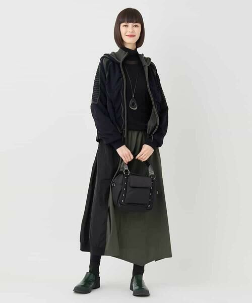 HIROKO BIS / ヒロコビス カットソー | ハイネックシアープルオーバー /洗濯機で洗える | 詳細13